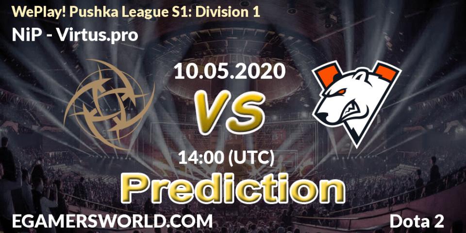 Pronósticos NiP - Virtus.pro. 10.05.20. WePlay! Pushka League S1: Division 1 - Dota 2