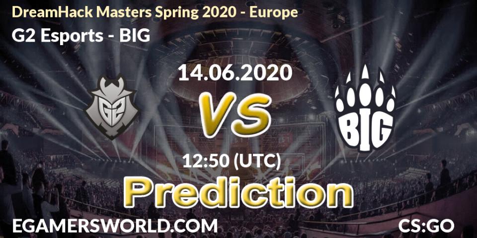 Pronósticos G2 Esports - BIG. 14.06.20. DreamHack Masters Spring 2020 - Europe - CS2 (CS:GO)