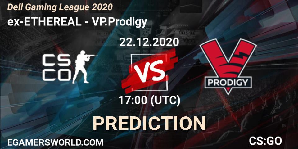 Pronósticos ex-ETHEREAL - VP.Prodigy. 22.12.2020 at 17:00. Dell Gaming League 2020 - Counter-Strike (CS2)