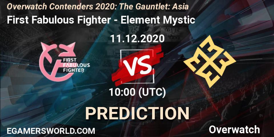 Pronósticos First Fabulous Fighter - Element Mystic. 11.12.20. Overwatch Contenders 2020: The Gauntlet: Asia - Overwatch