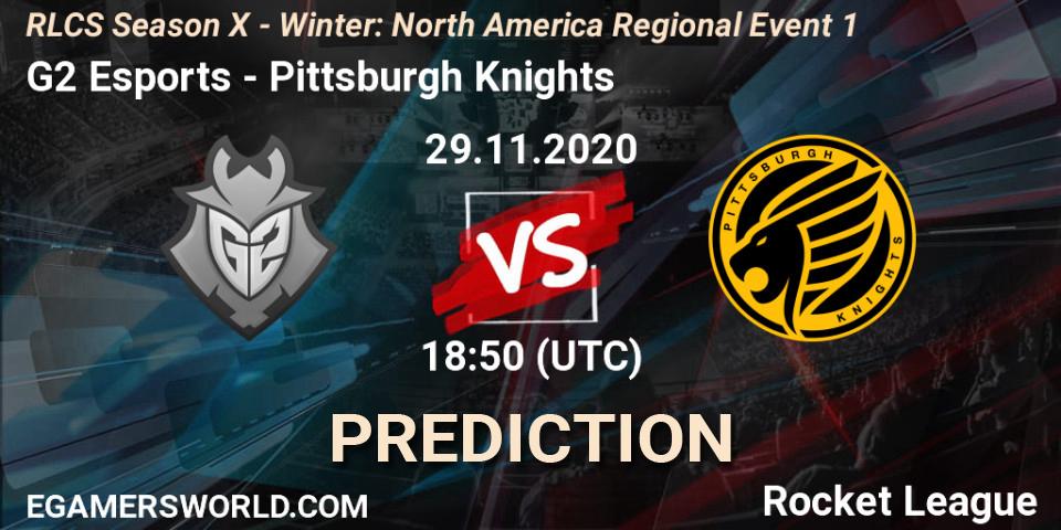 Pronósticos G2 Esports - Pittsburgh Knights. 29.11.20. RLCS Season X - Winter: North America Regional Event 1 - Rocket League