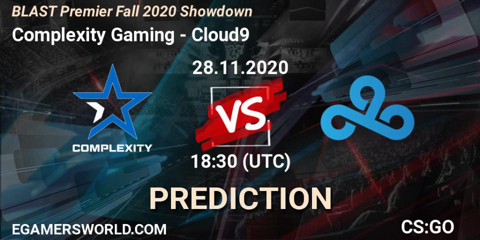 Pronósticos Complexity Gaming - Cloud9. 28.11.20. BLAST Premier Fall 2020 Showdown - CS2 (CS:GO)