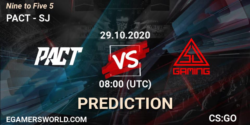 Pronósticos PACT - SJ. 29.10.2020 at 08:00. Nine to Five 5 - Counter-Strike (CS2)