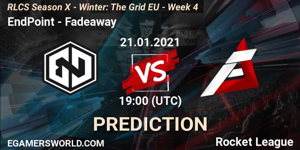 Pronósticos EndPoint - Fadeaway. 21.01.21. RLCS Season X - Winter: The Grid EU - Week 4 - Rocket League