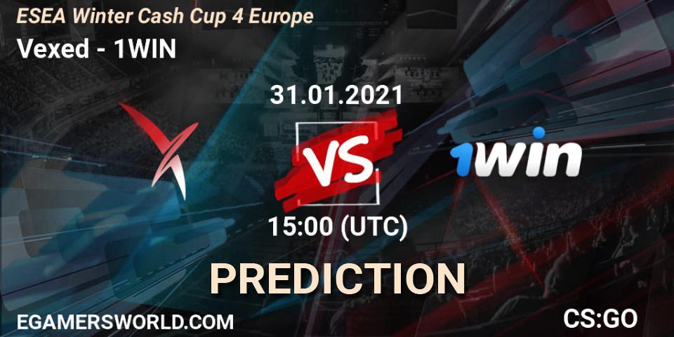 Pronósticos Vexed - 1WIN. 31.01.21. ESEA Cash Cup - Europe: Winter 2020 #4 - CS2 (CS:GO)