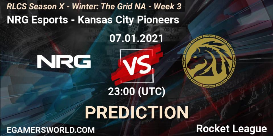 Pronósticos NRG Esports - Kansas City Pioneers. 14.01.2021 at 23:00. RLCS Season X - Winter: The Grid NA - Week 3 - Rocket League