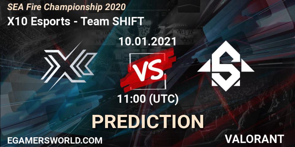 Pronósticos X10 Esports - Team SHIFT. 10.01.2021 at 11:00. SEA Fire Championship 2020 - VALORANT
