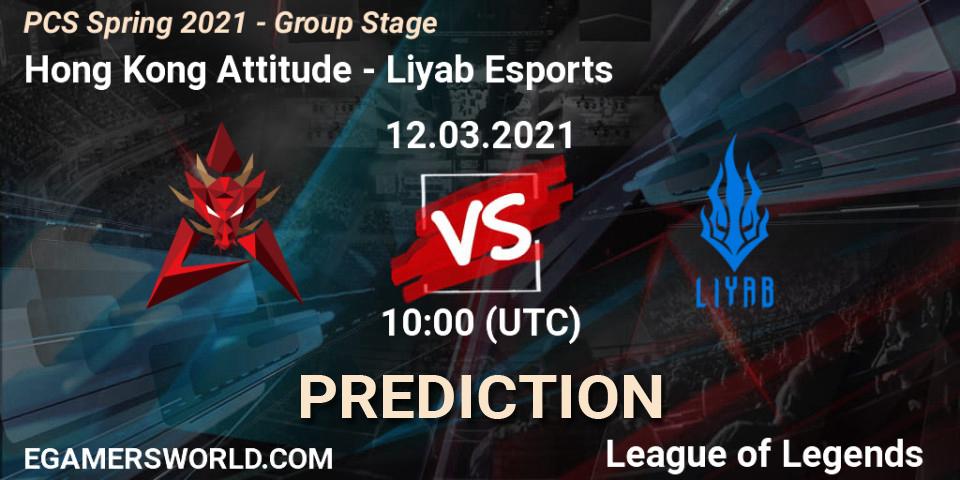 Pronósticos Hong Kong Attitude - Liyab Esports. 12.03.2021 at 10:00. PCS Spring 2021 - Group Stage - LoL