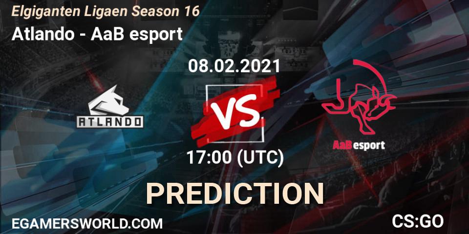 Pronósticos Atlando - AaB esport. 08.02.2021 at 17:00. Elgiganten Ligaen Season 16 - Counter-Strike (CS2)