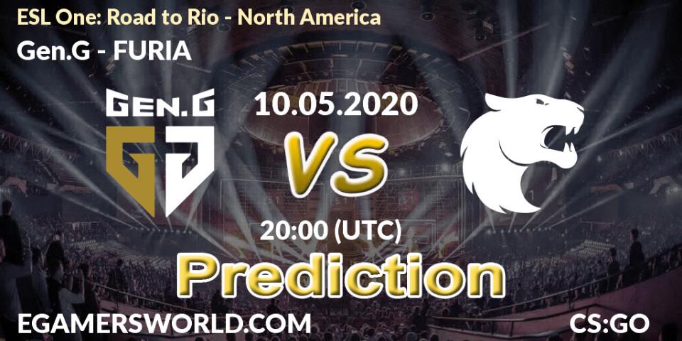 Pronósticos Gen.G - FURIA. 10.05.2020 at 21:40. ESL One: Road to Rio - North America - Counter-Strike (CS2)