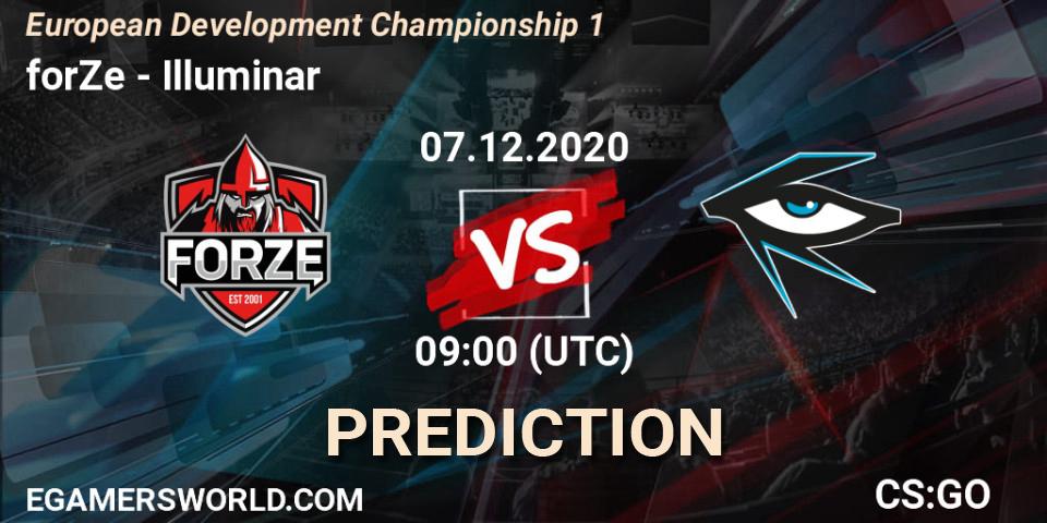 Pronósticos forZe - Illuminar. 07.12.2020 at 09:00. European Development Championship 1 - Counter-Strike (CS2)