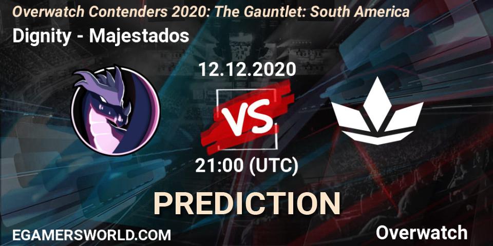 Pronósticos Dignity - Majestados. 12.12.2020 at 21:30. Overwatch Contenders 2020: The Gauntlet: South America - Overwatch
