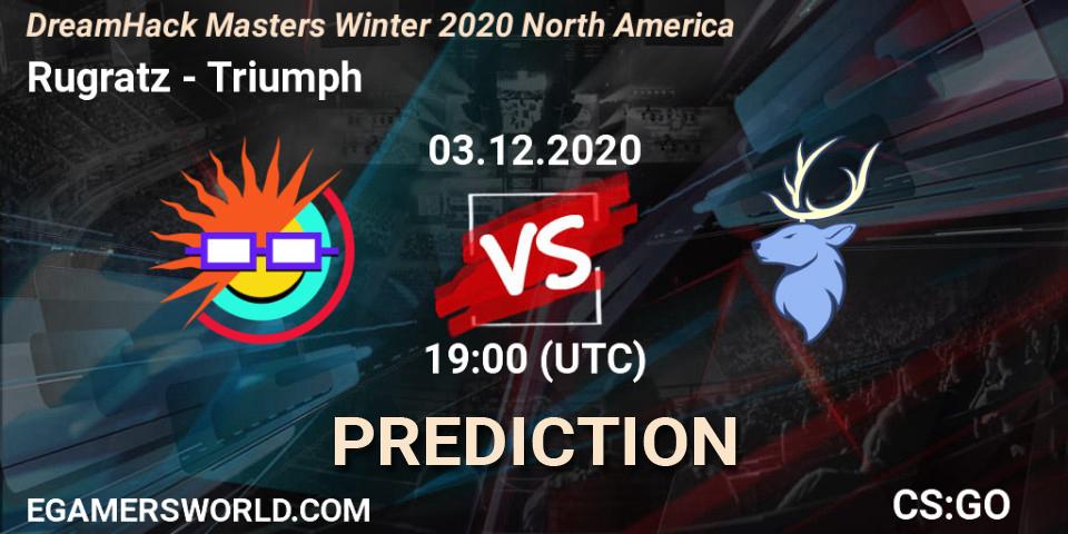 Pronósticos Rugratz - Triumph. 03.12.20. DreamHack Masters Winter 2020 North America - CS2 (CS:GO)
