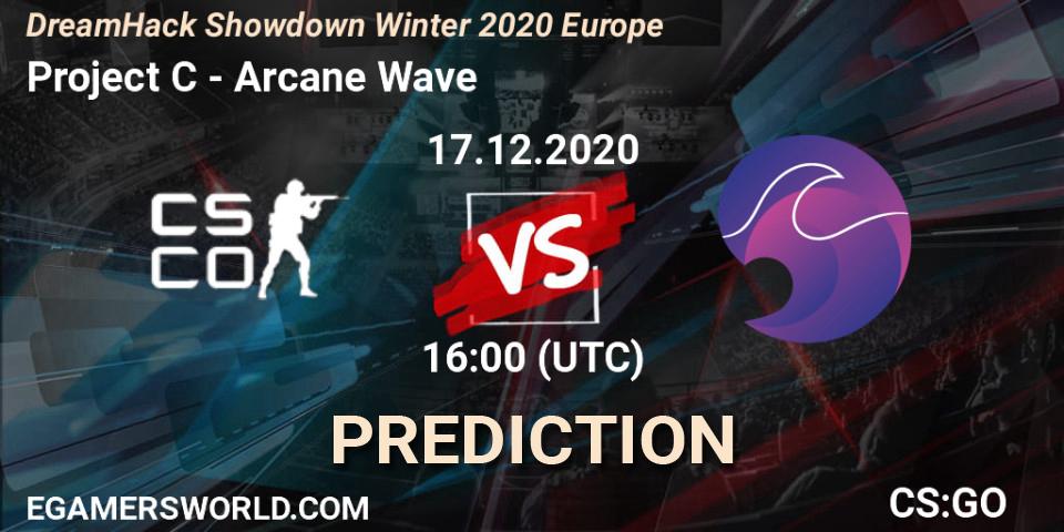 Pronósticos Project C - Arcane Wave. 17.12.2020 at 13:00. DreamHack Showdown Winter 2020 Europe - Counter-Strike (CS2)