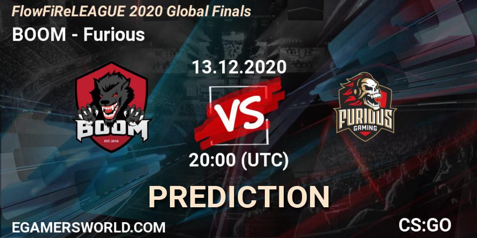Pronósticos BOOM - Furious. 13.12.20. FlowFiReLEAGUE 2020 Global Finals - CS2 (CS:GO)