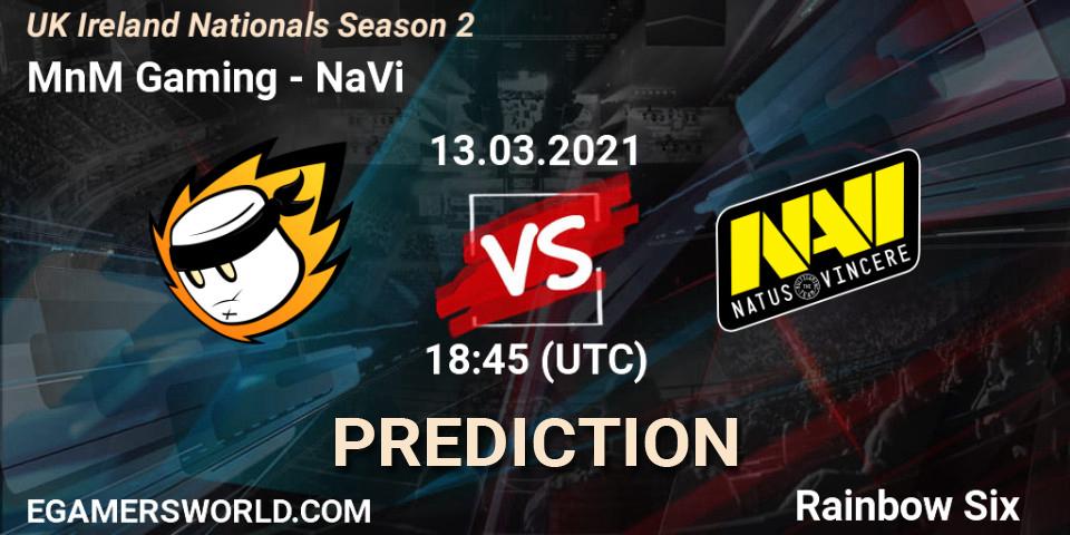 Pronósticos MnM Gaming - NaVi. 13.03.2021 at 18:45. UK Ireland Nationals Season 2 - Rainbow Six