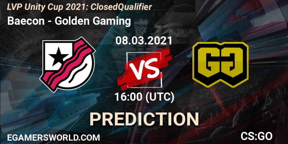 Pronósticos Baecon - Golden Gaming. 08.03.21. LVP Unity Cup Spring 2021: Closed Qualifier - CS2 (CS:GO)