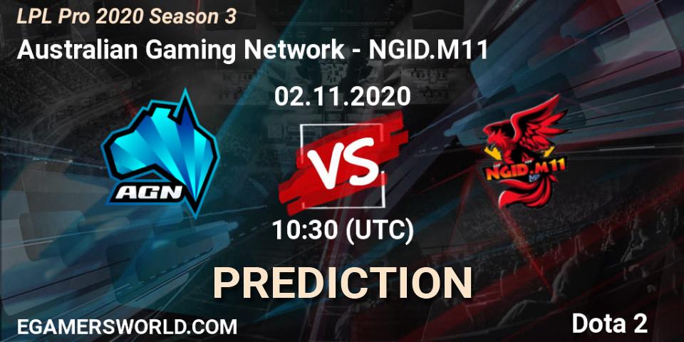 Pronósticos Australian Gaming Network - NGID.M11. 02.11.20. LPL Pro 2020 Season 3 - Dota 2
