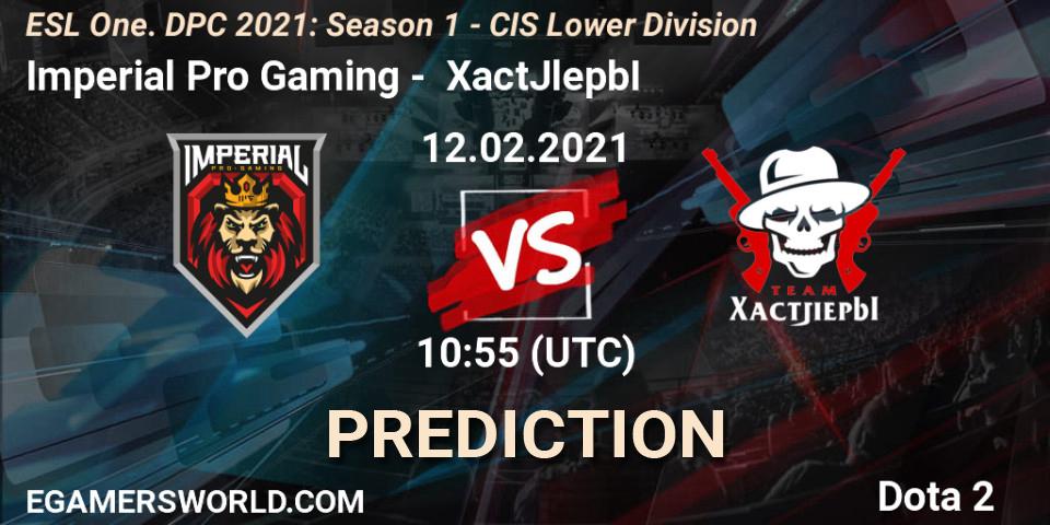 Pronósticos Imperial Pro Gaming - XactJlepbI. 12.02.21. ESL One. DPC 2021: Season 1 - CIS Lower Division - Dota 2