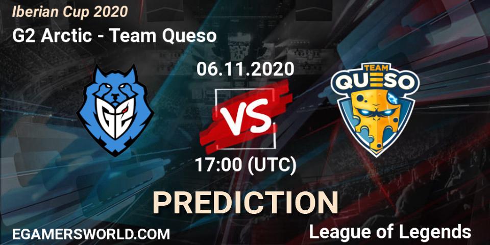 Pronósticos G2 Arctic - Team Queso. 06.11.2020 at 17:10. Iberian Cup 2020 - LoL
