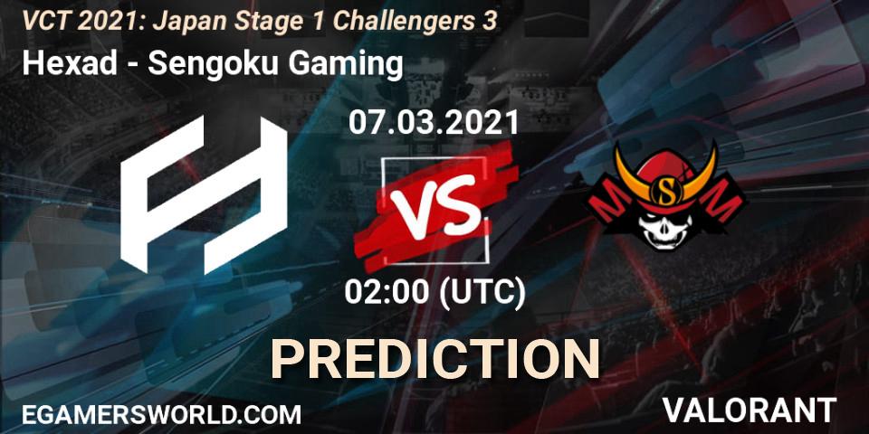 Pronósticos Hexad - Sengoku Gaming. 07.03.2021 at 02:00. VCT 2021: Japan Stage 1 Challengers 3 - VALORANT