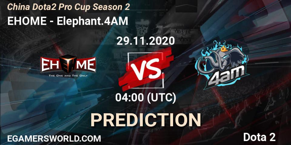Pronósticos EHOME - Elephant.4AM. 29.11.2020 at 04:23. China Dota2 Pro Cup Season 2 - Dota 2