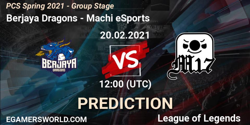 Pronósticos Berjaya Dragons - Machi eSports. 20.02.2021 at 12:05. PCS Spring 2021 - Group Stage - LoL