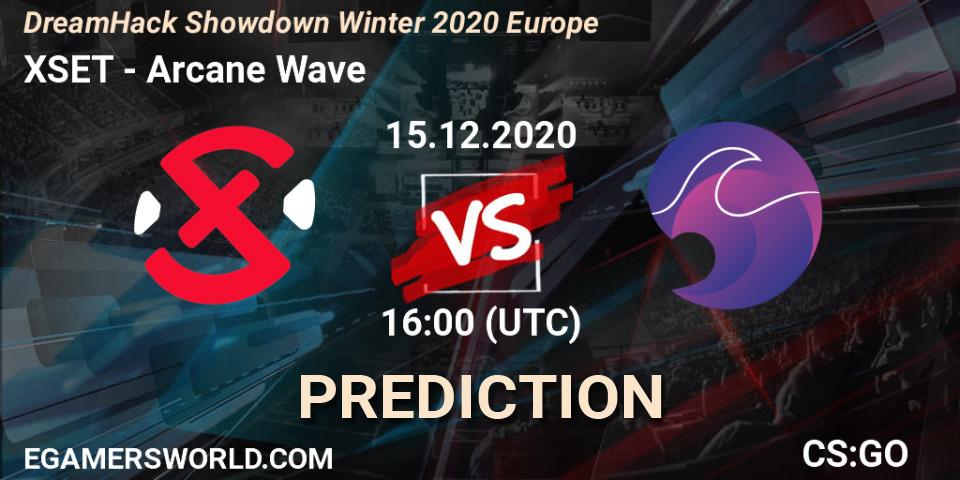Pronósticos XSET - Arcane Wave. 15.12.2020 at 16:00. DreamHack Showdown Winter 2020 Europe - Counter-Strike (CS2)