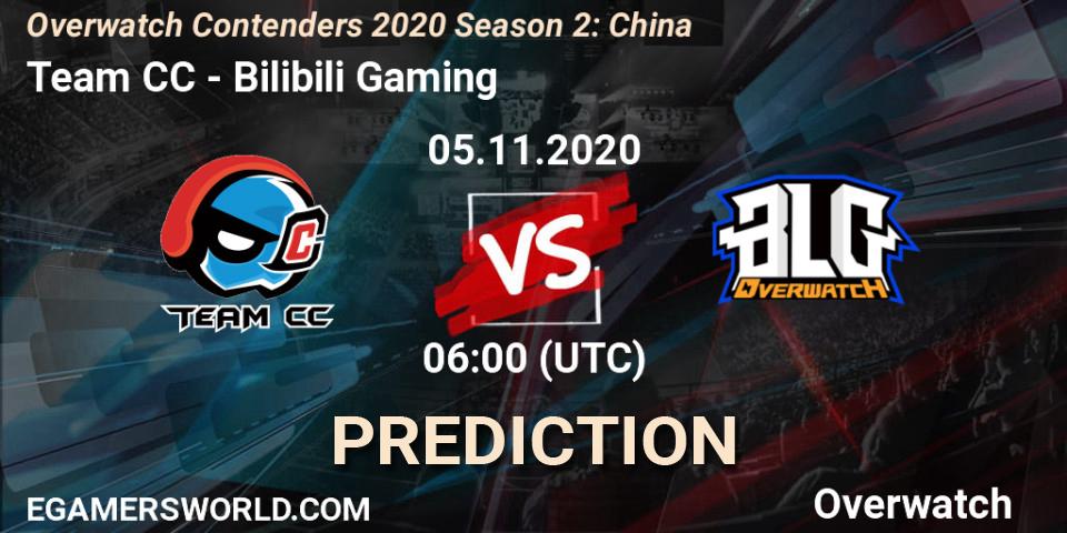 Pronósticos Team CC - Bilibili Gaming. 05.11.20. Overwatch Contenders 2020 Season 2: China - Overwatch