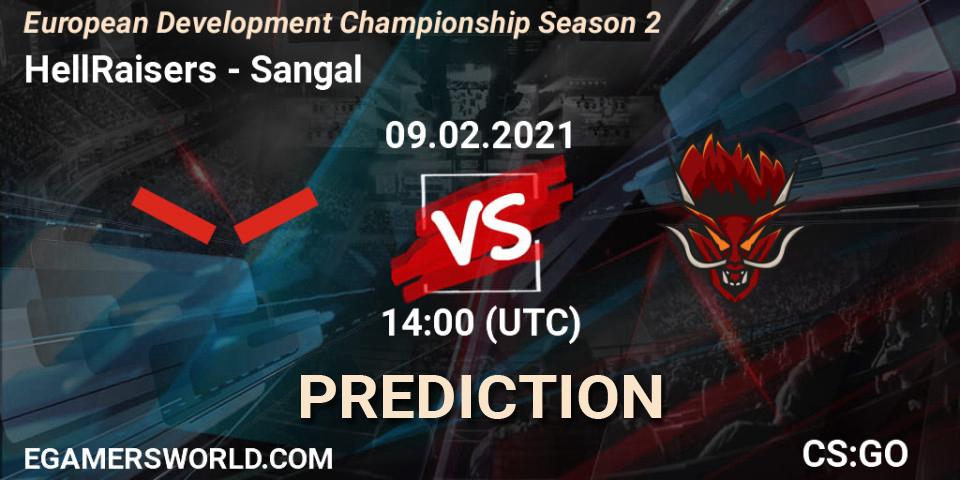 Pronósticos HellRaisers - Sangal. 09.02.21. European Development Championship Season 2 - CS2 (CS:GO)