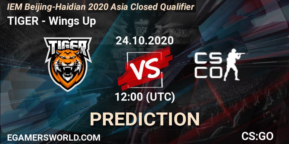 Pronósticos TIGER - Wings Up. 24.10.2020 at 12:00. IEM Beijing-Haidian 2020 Asia Closed Qualifier - Counter-Strike (CS2)