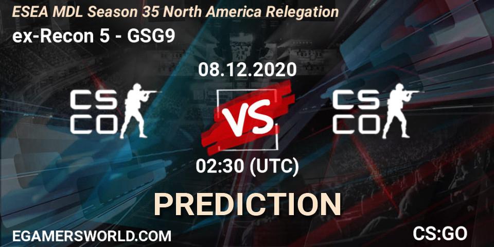 Pronósticos ex-Recon 5 - GSG9. 08.12.2020 at 02:30. ESEA MDL Season 35 North America Relegation - Counter-Strike (CS2)