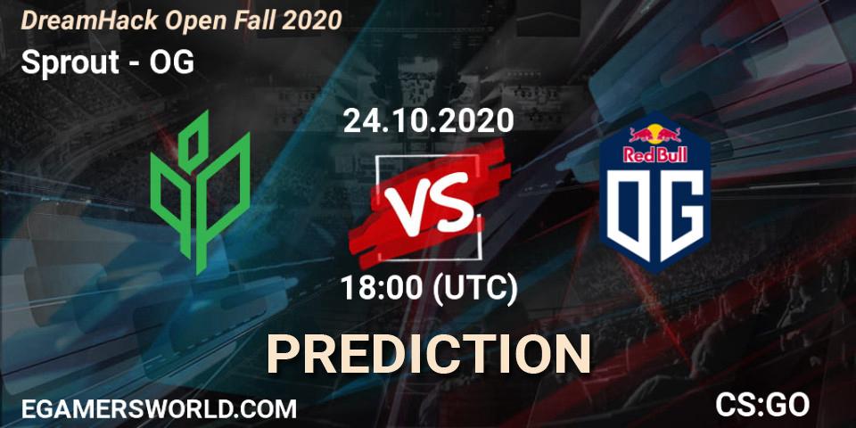 Pronósticos Sprout - OG. 24.10.2020 at 18:00. DreamHack Open Fall 2020 - Counter-Strike (CS2)