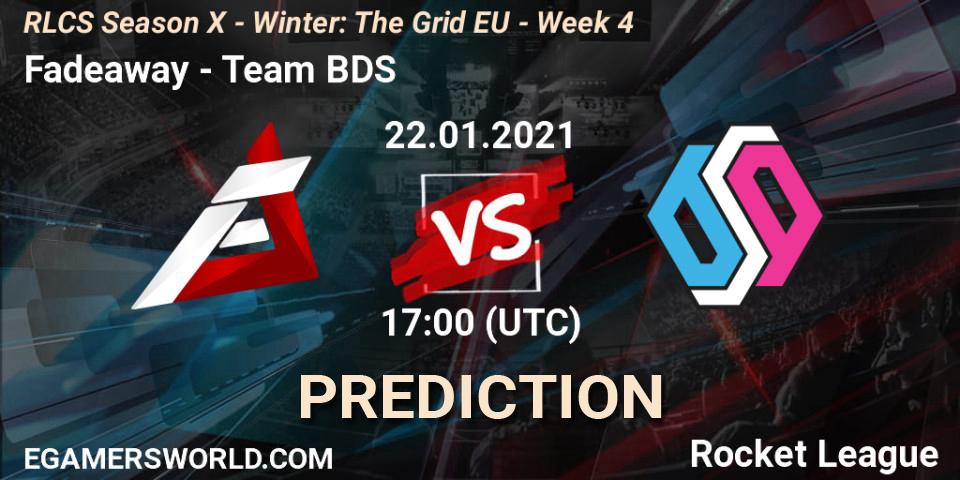 Pronósticos Fadeaway - Team BDS. 22.01.21. RLCS Season X - Winter: The Grid EU - Week 4 - Rocket League