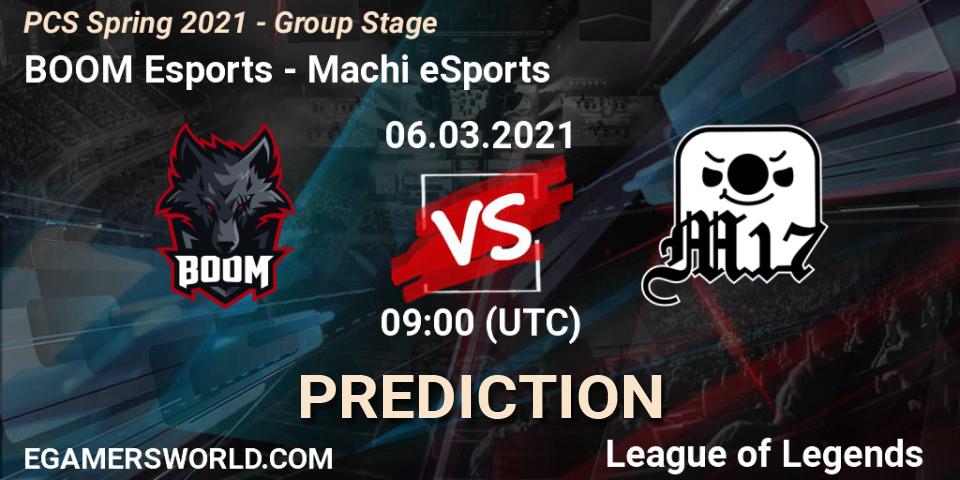 Pronósticos BOOM Esports - Machi eSports. 06.03.2021 at 10:30. PCS Spring 2021 - Group Stage - LoL