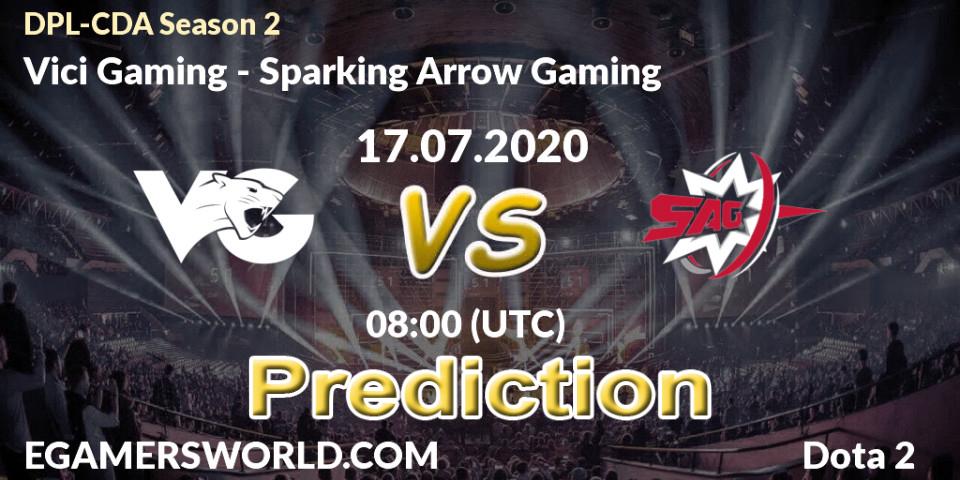 Pronósticos Vici Gaming - Sparking Arrow Gaming. 17.07.2020 at 08:00. DPL-CDA Professional League Season 2 - Dota 2