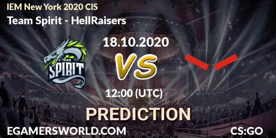 Pronósticos Team Spirit - HellRaisers. 18.10.2020 at 12:00. IEM New York 2020 CIS - Counter-Strike (CS2)