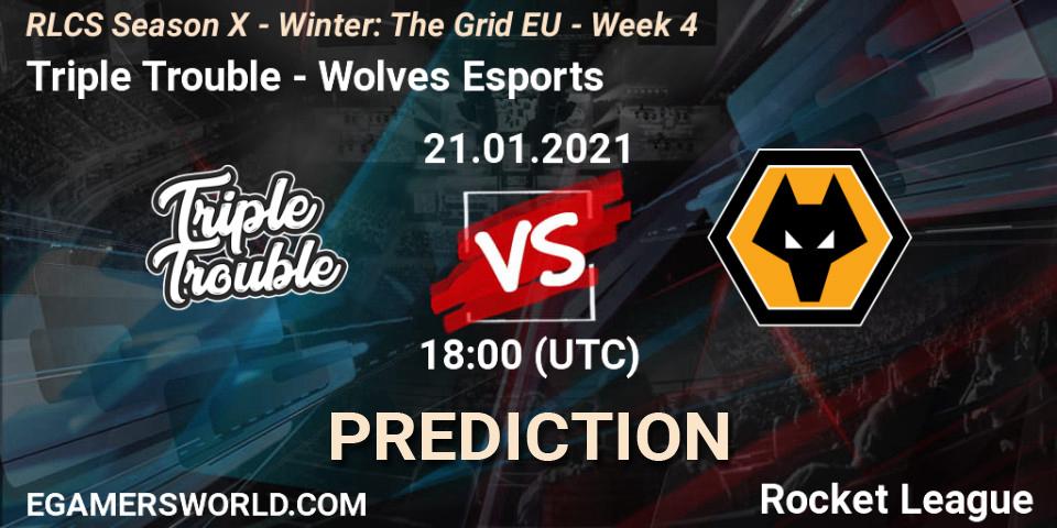 Pronósticos Triple Trouble - Wolves Esports. 21.01.21. RLCS Season X - Winter: The Grid EU - Week 4 - Rocket League