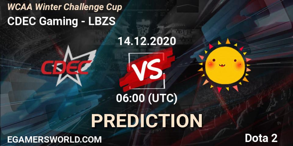 Pronósticos CDEC Gaming - LBZS. 14.12.20. WCAA Winter Challenge Cup - Dota 2
