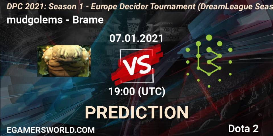 Pronósticos mudgolems - Brame. 07.01.2021 at 19:02. DPC 2021: Season 1 - Europe Decider Tournament (DreamLeague Season 14) - Dota 2