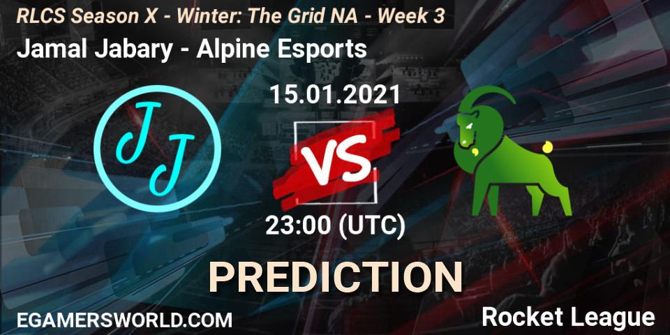 Pronósticos Jamal Jabary - Alpine Esports. 15.01.21. RLCS Season X - Winter: The Grid NA - Week 3 - Rocket League