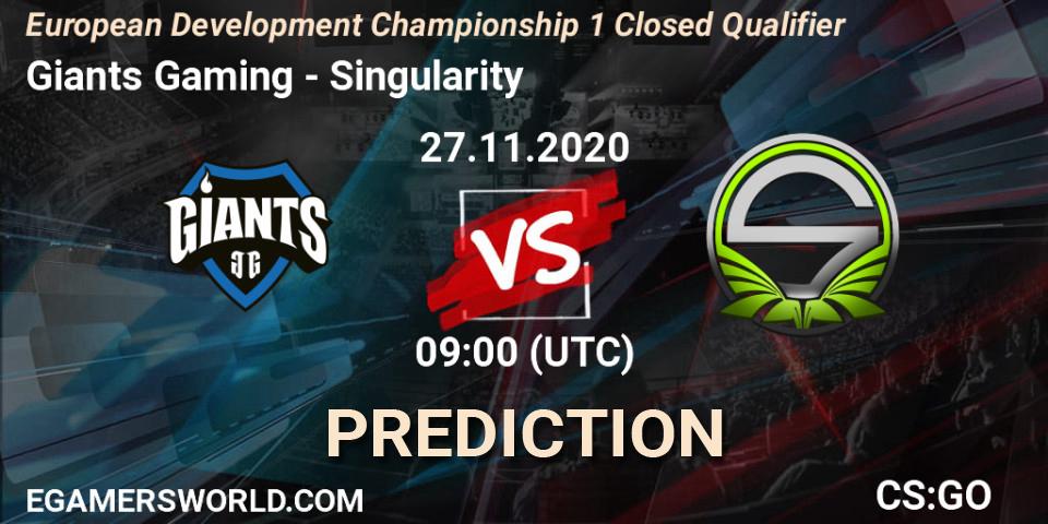 Pronósticos Giants Gaming - NaVi Junior. 27.11.20. European Development Championship 1 Closed Qualifier - CS2 (CS:GO)