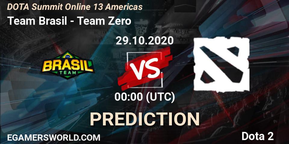 Pronósticos Team Brasil - Team Zero. 29.10.2020 at 00:09. DOTA Summit 13: Americas - Dota 2