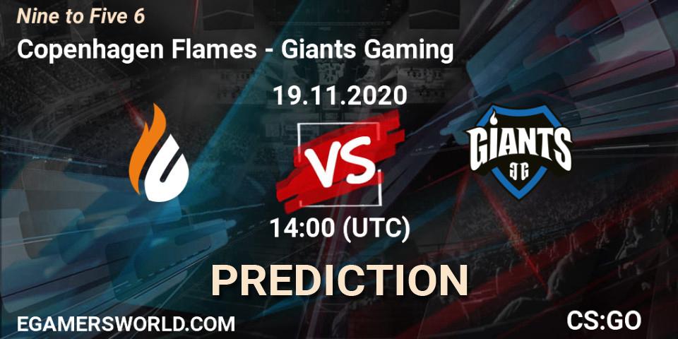 Pronósticos Copenhagen Flames - Giants Gaming. 19.11.20. Nine to Five 6 - CS2 (CS:GO)