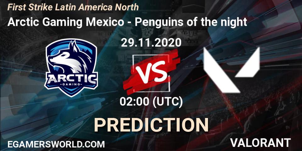 Pronósticos Arctic Gaming Mexico - Penguins of the night. 29.11.2020 at 02:00. First Strike Latin America North - VALORANT