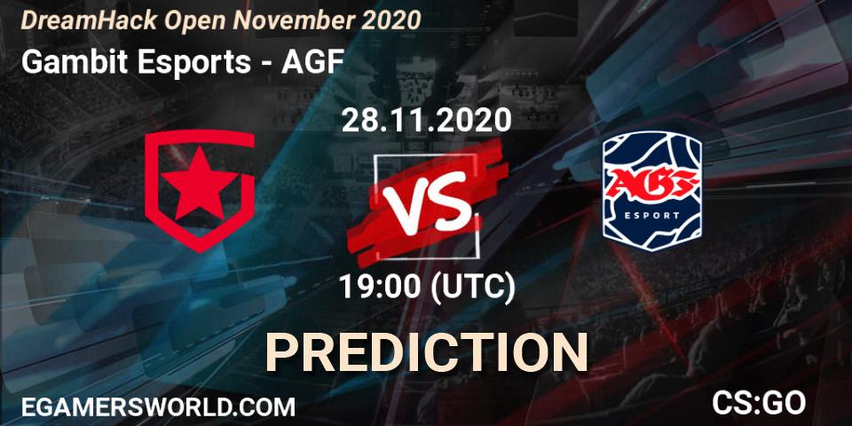Pronósticos Gambit Esports - AGF. 28.11.20. DreamHack Open November 2020 - CS2 (CS:GO)