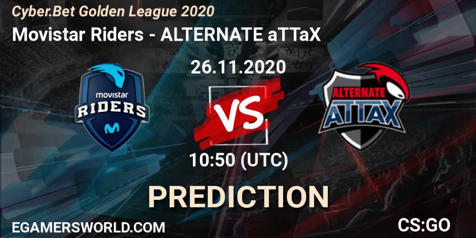 Pronósticos Movistar Riders - ALTERNATE aTTaX. 26.11.20. Cyber.Bet Golden League 2020 - CS2 (CS:GO)