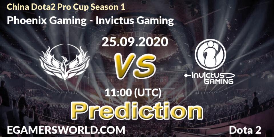 Pronósticos Phoenix Gaming - Invictus Gaming. 25.09.2020 at 11:18. China Dota2 Pro Cup Season 1 - Dota 2