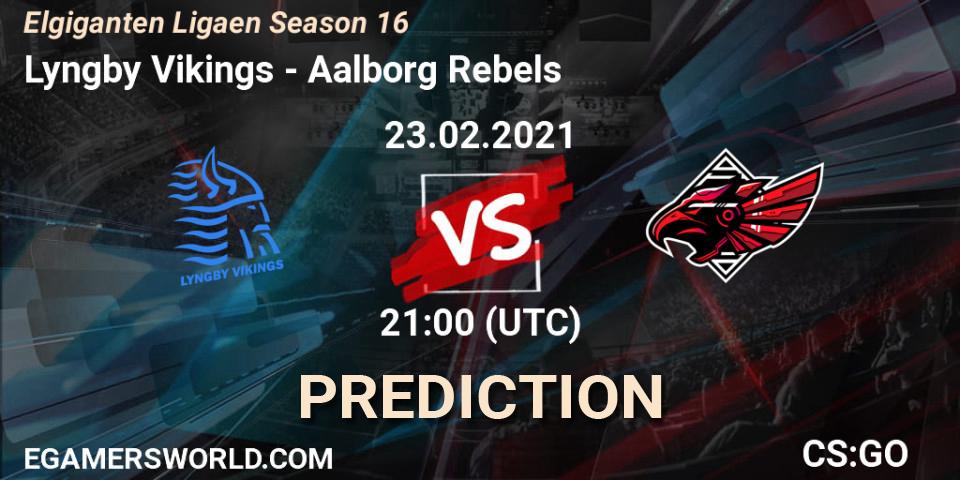 Pronósticos Lyngby Vikings - Aalborg Rebels. 23.02.2021 at 22:00. Elgiganten Ligaen Season 16 - Counter-Strike (CS2)