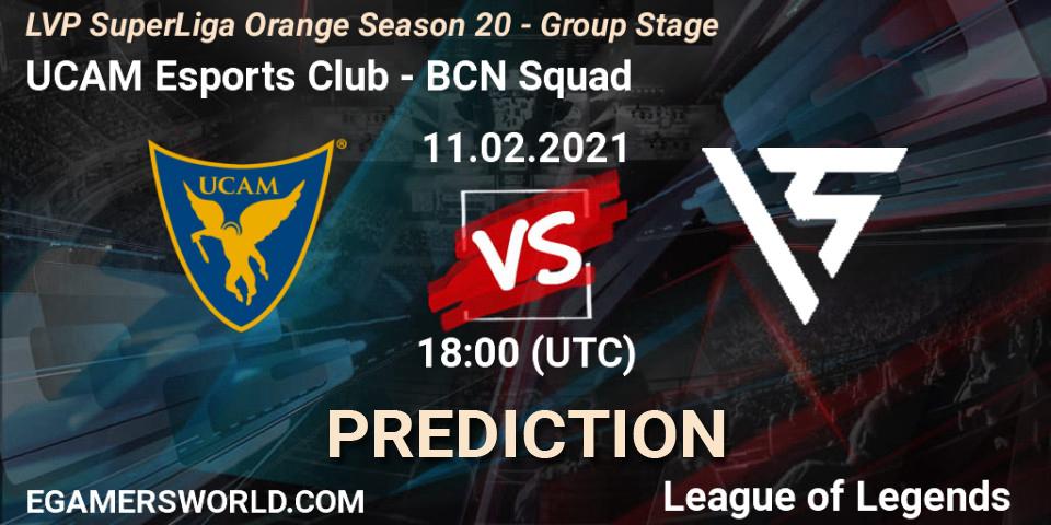 Pronósticos UCAM Esports Club - BCN Squad. 11.02.2021 at 18:00. LVP SuperLiga Orange Season 20 - Group Stage - LoL